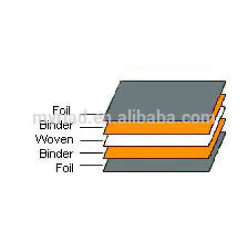 Tissu tissé de papier d&#39;aluminium, matériaux d&#39;isolation thermique de toit